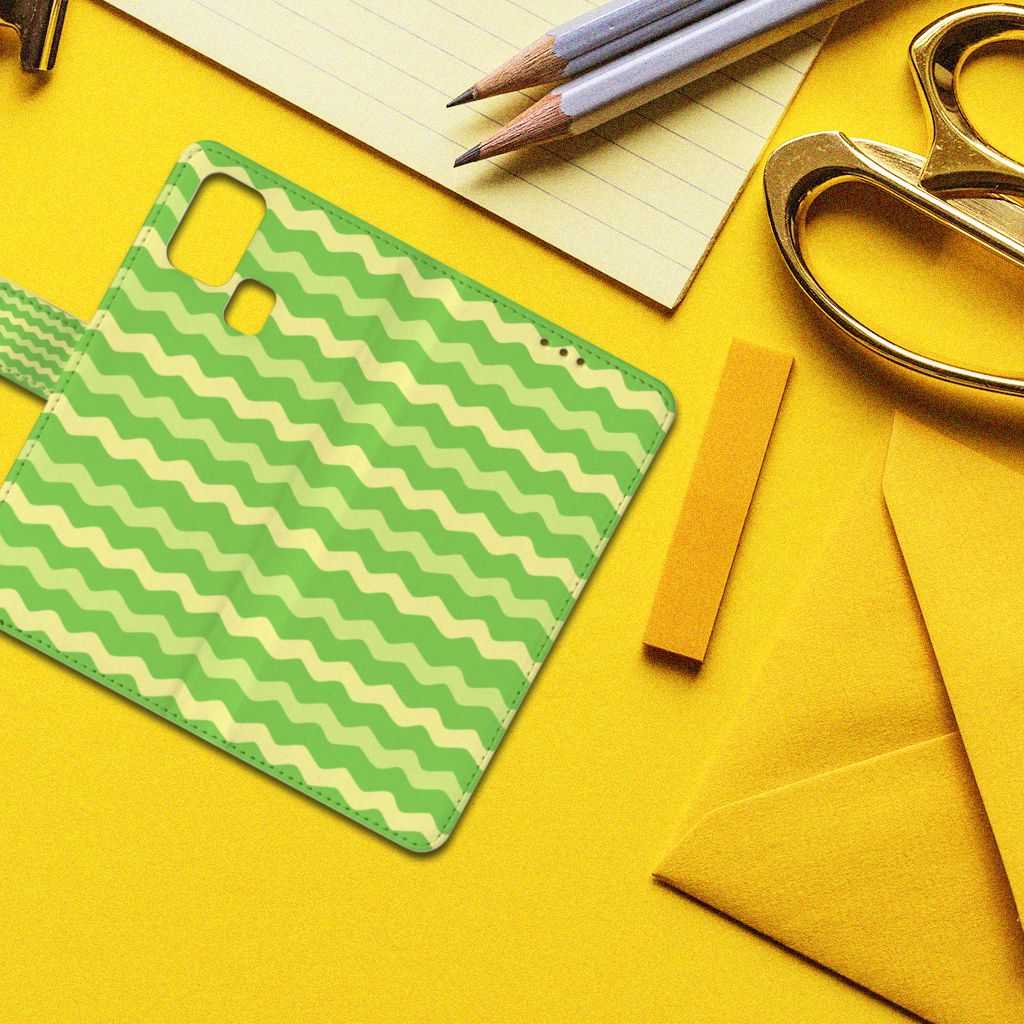 Samsung Galaxy M31 Telefoon Hoesje Waves Green