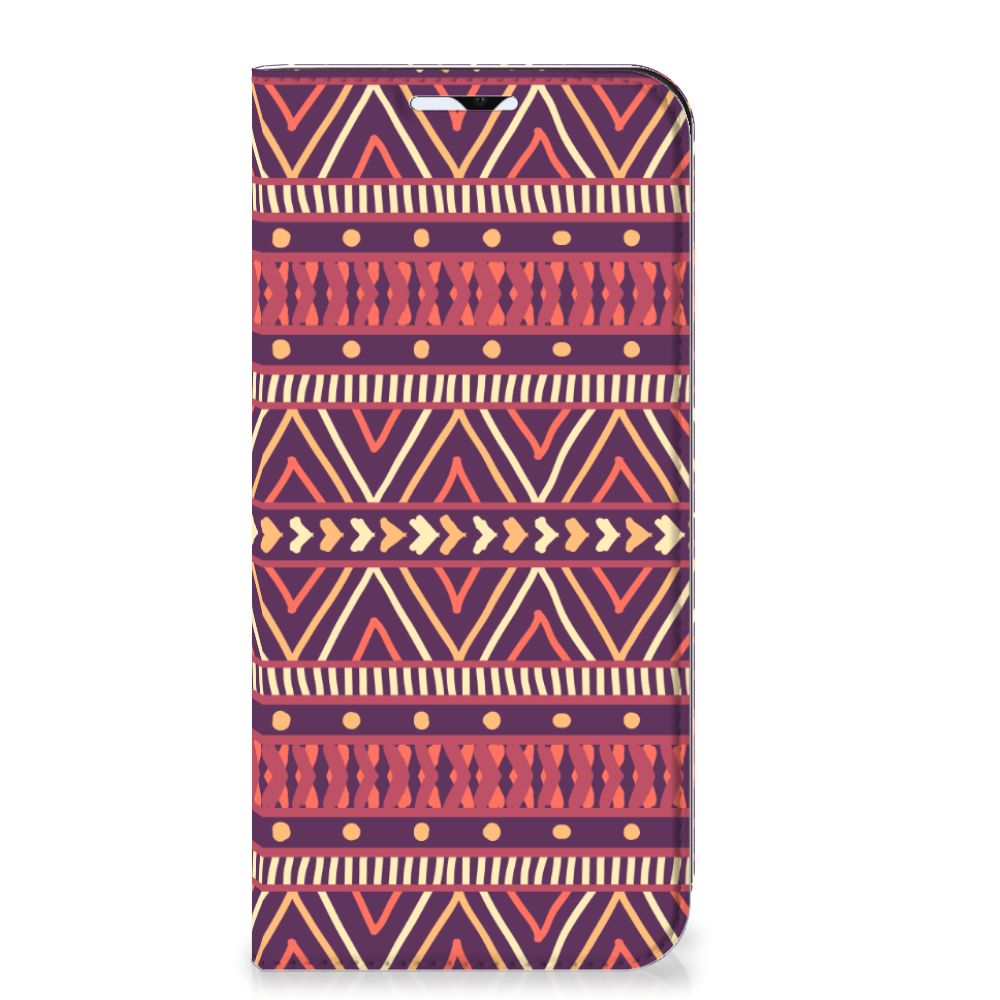 Samsung Galaxy A23 Hoesje met Magneet Aztec Paars - B2C Telecom