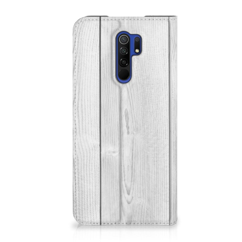 Xiaomi Redmi 9 Book Wallet Case White Wood - B2C Telecom