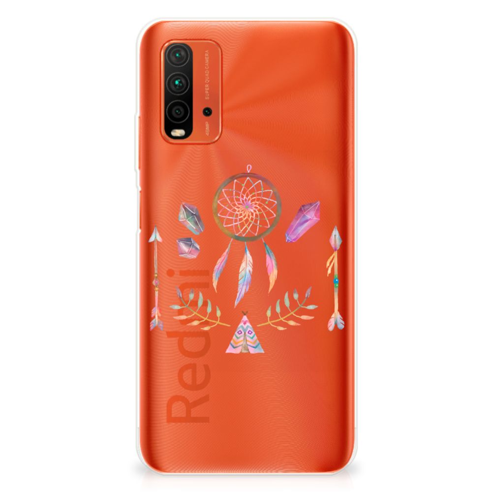 Xiaomi Poco M3 Telefoonhoesje met Naam Boho Dreamcatcher