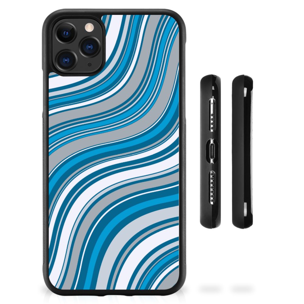 Apple iPhone 11 Pro Max Bumper Case Waves Blue B2C Telecom