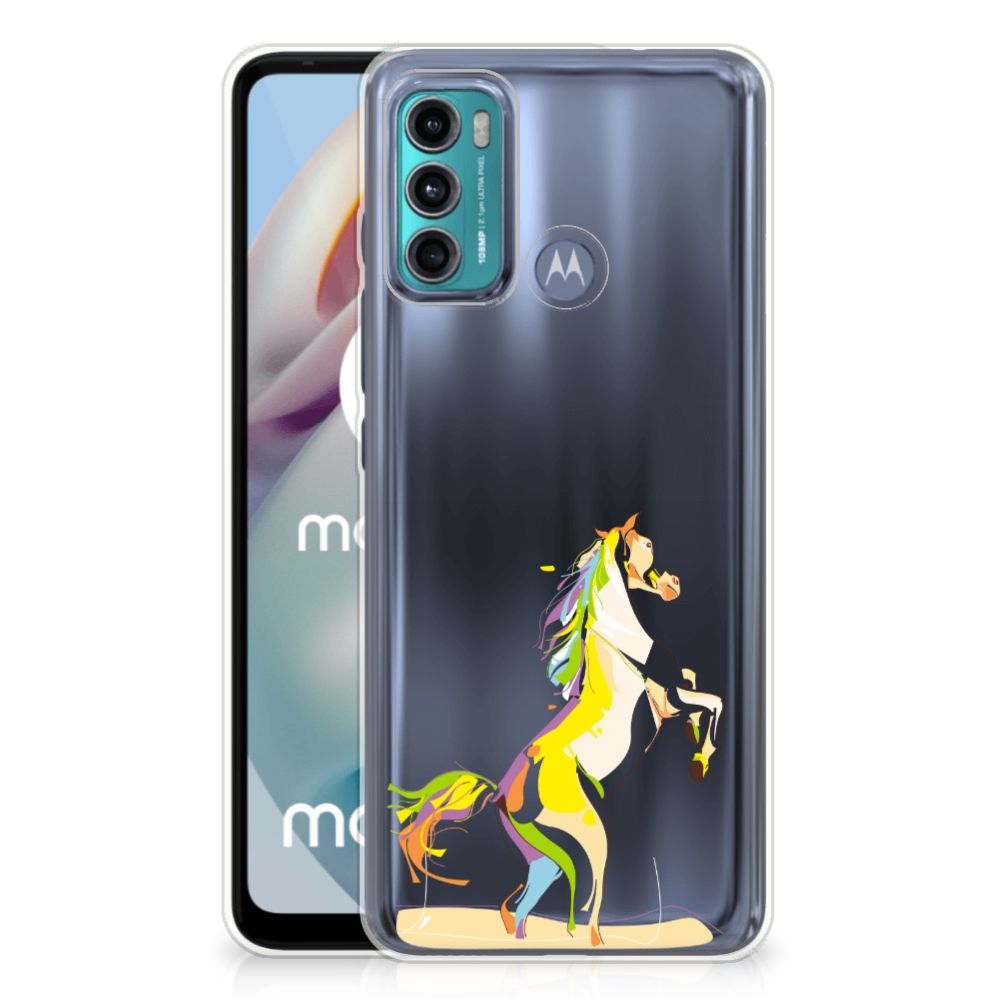 Motorola Moto G60 Telefoonhoesje met Naam Horse Color B2C Telecom