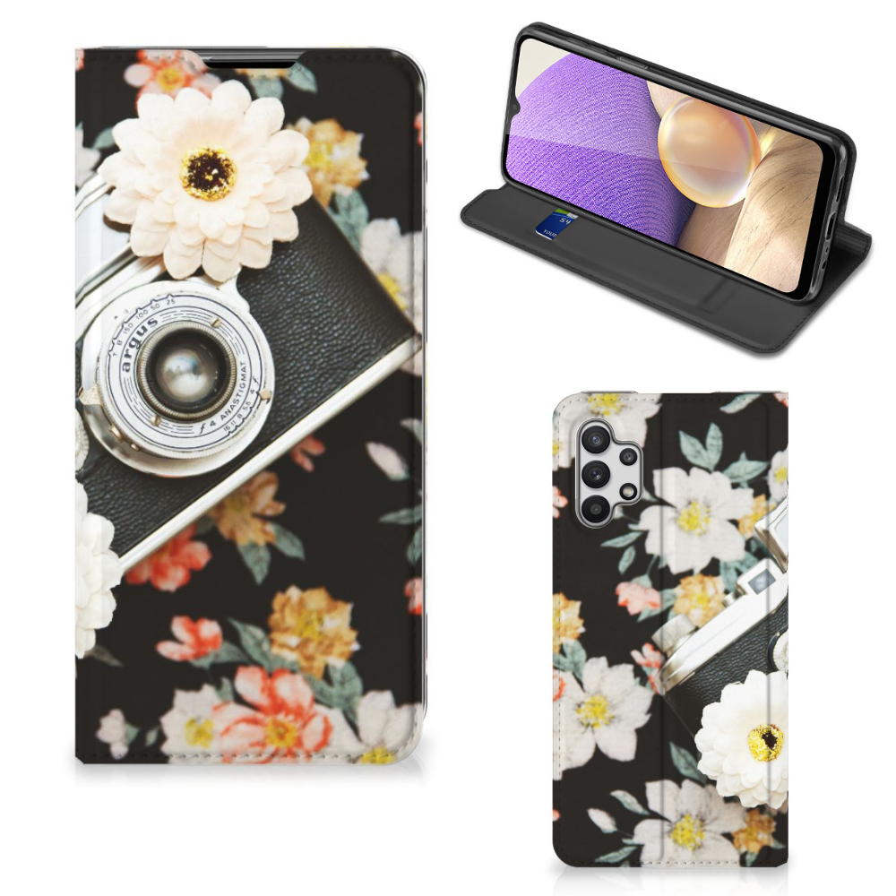 Samsung Galaxy A32 5G Stand Case Vintage Camera - B2C Telecom
