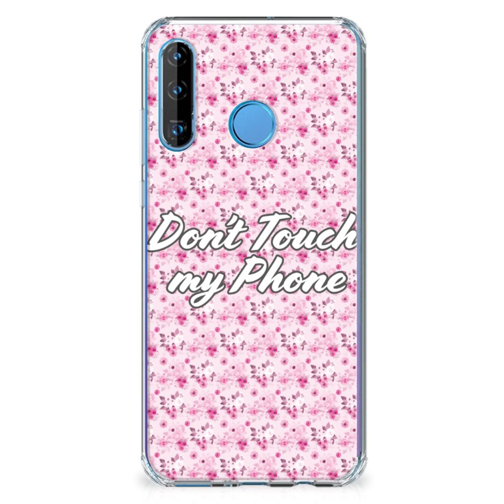 Huawei P30 Lite Anti Shock Case Flowers Pink DTMP