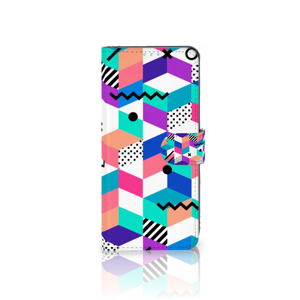 OPPO Reno 4 Pro 5G Book Case Blokken Kleurrijk