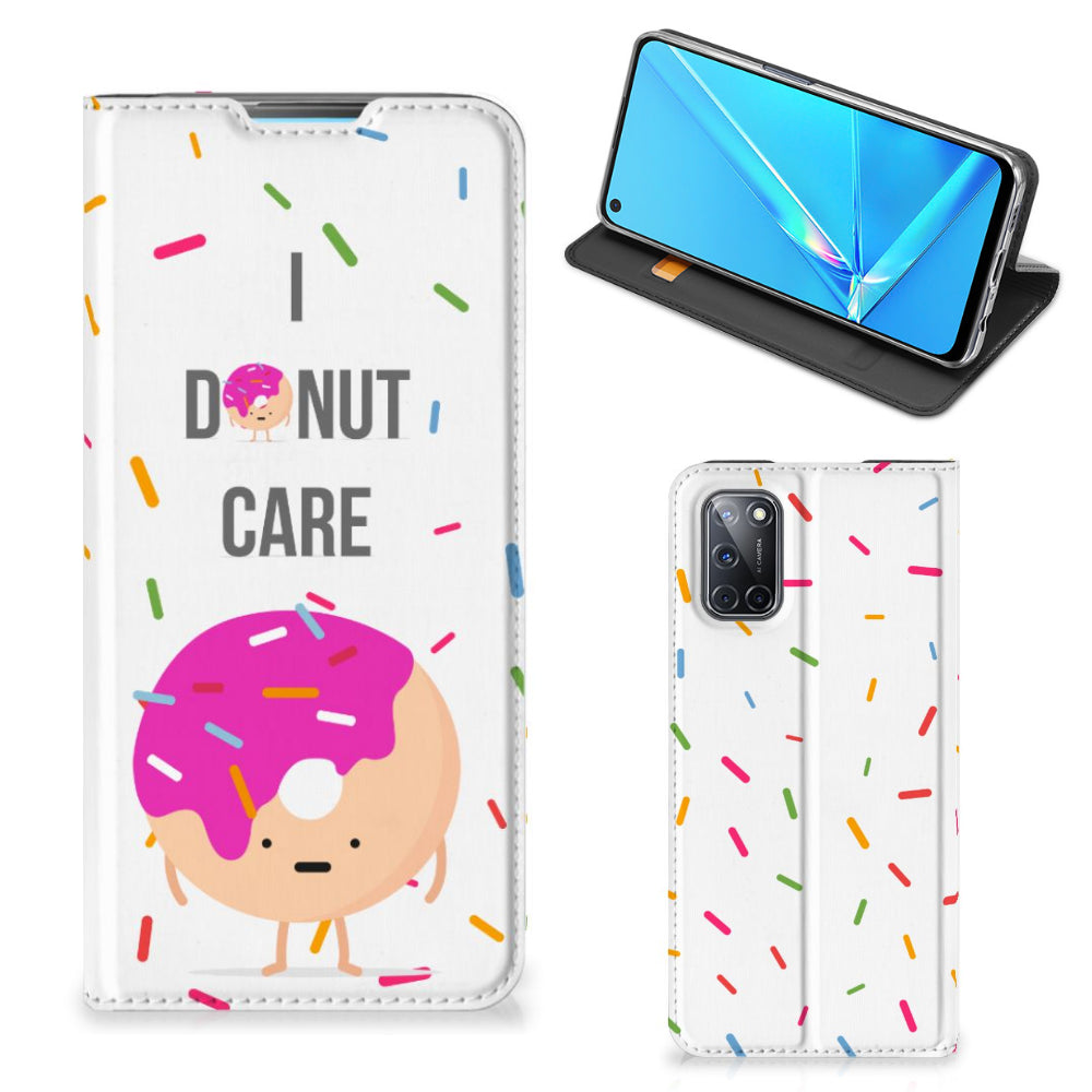 OPPO A52 | A72 Flip Style Cover Donut Roze