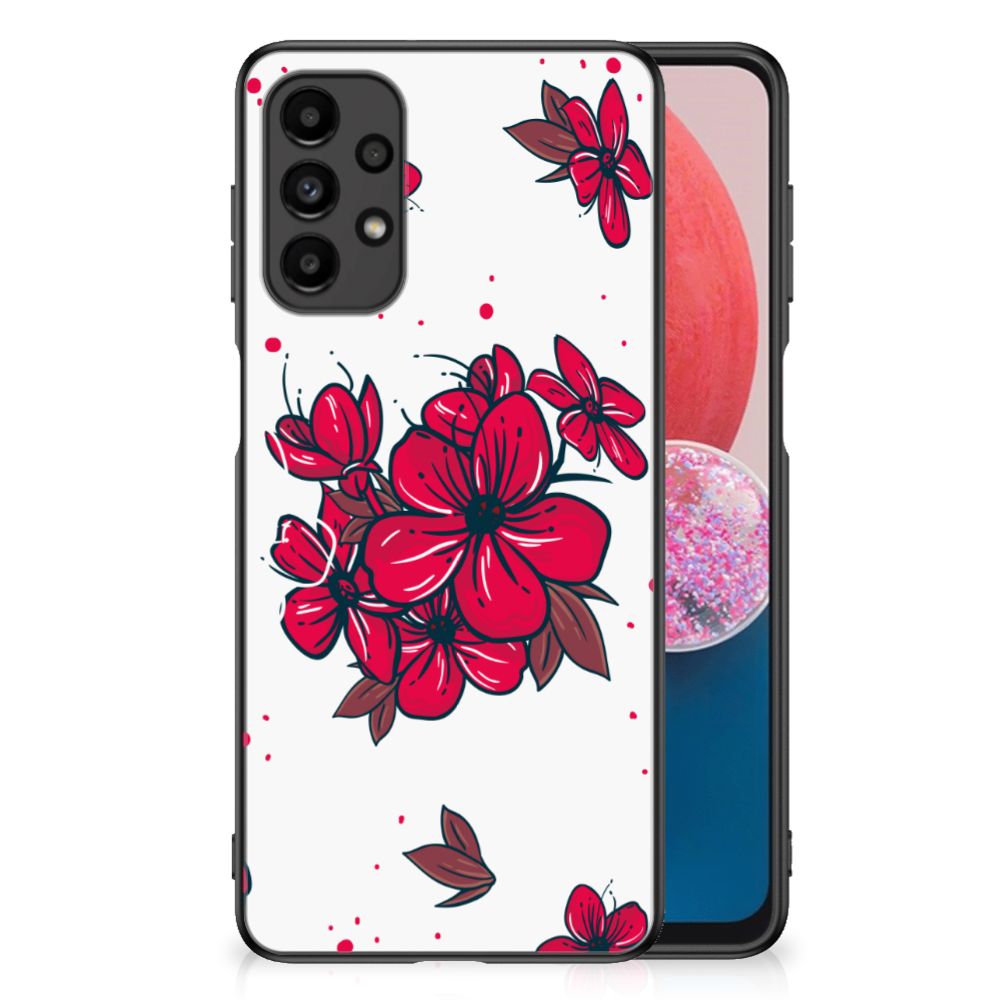 Samsung Galaxy A13 4G Bloemen Hoesje Blossom Red B2C Telecom