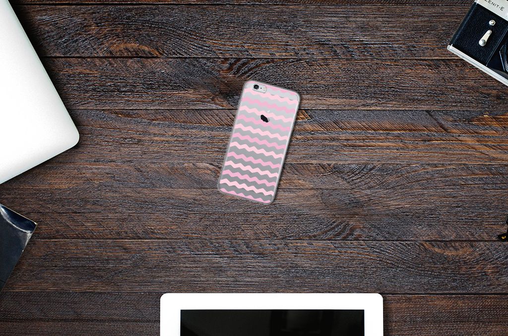 Apple iPhone 6 | 6s TPU bumper Waves Roze