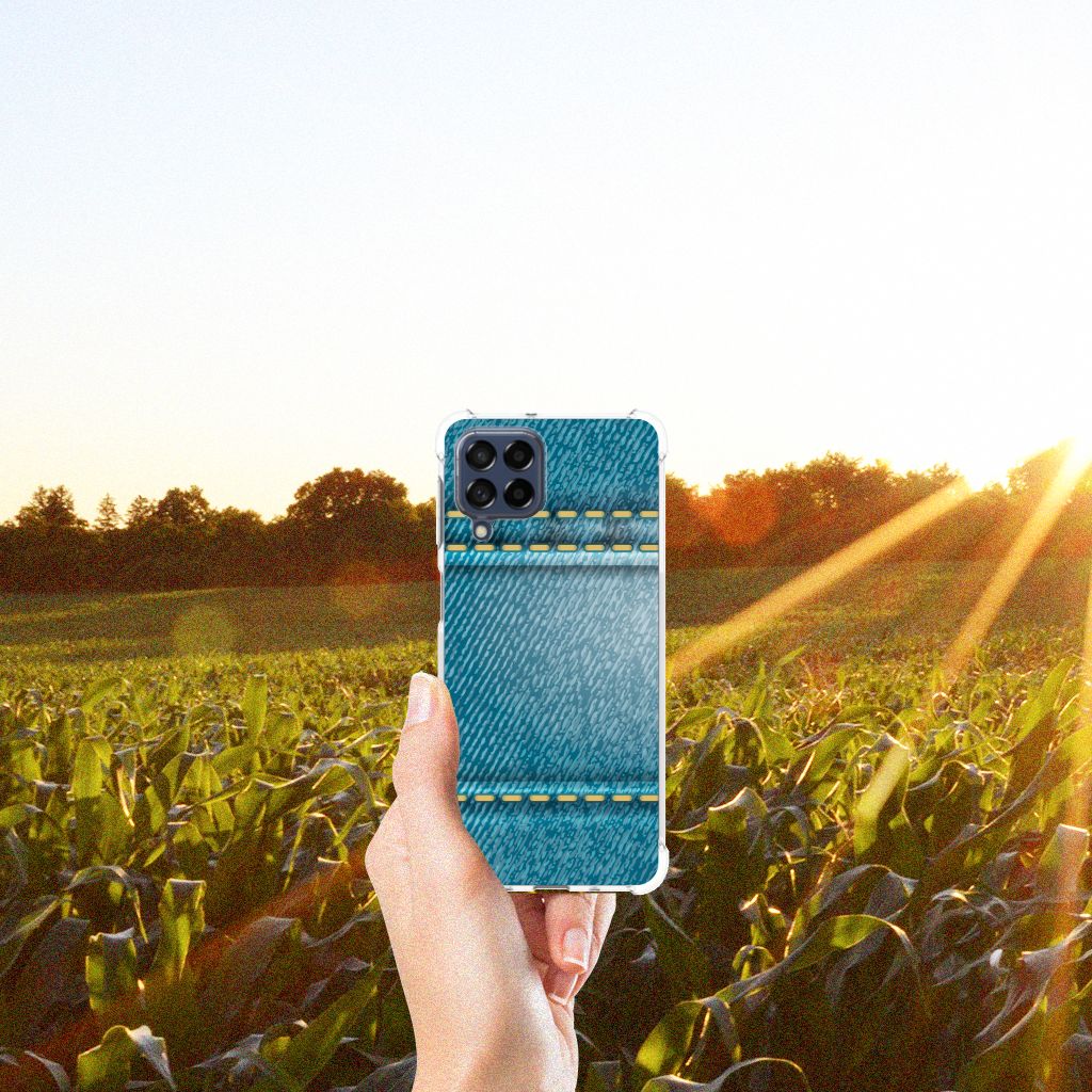 Samsung Galaxy M53 Anti Shock Bumper Case Jeans B2C Telecom