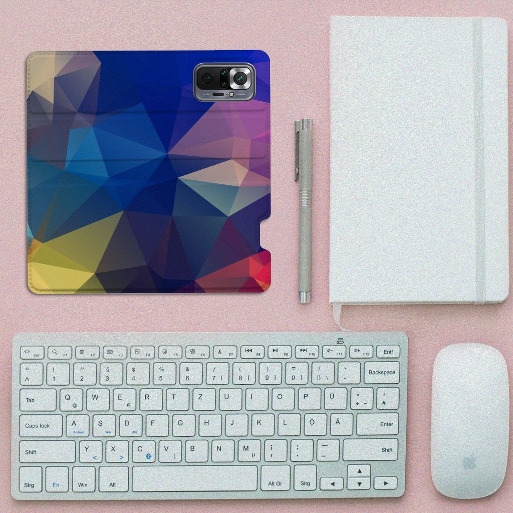 Xiaomi Redmi Note 10 Pro Stand Case Polygon Dark - B2C Telecom