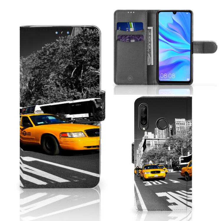 Huawei P30 Lite (2020) Flip Cover New York Taxi