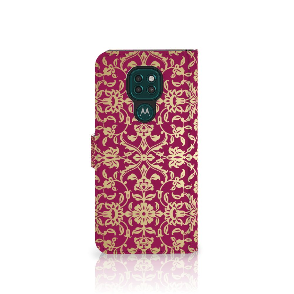 Wallet Case Motorola Moto G9 Play | E7 Plus Barok Pink