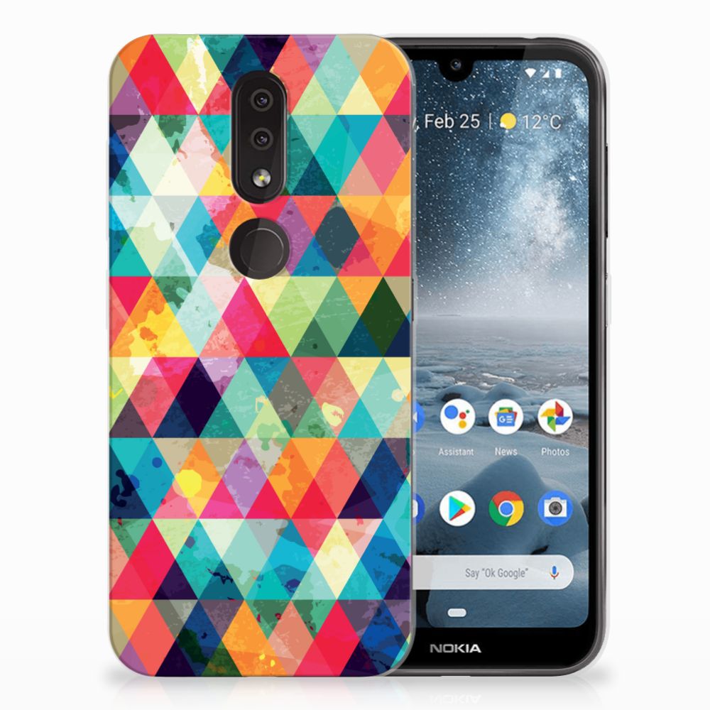 Nokia 4.2 TPU bumper Geruit