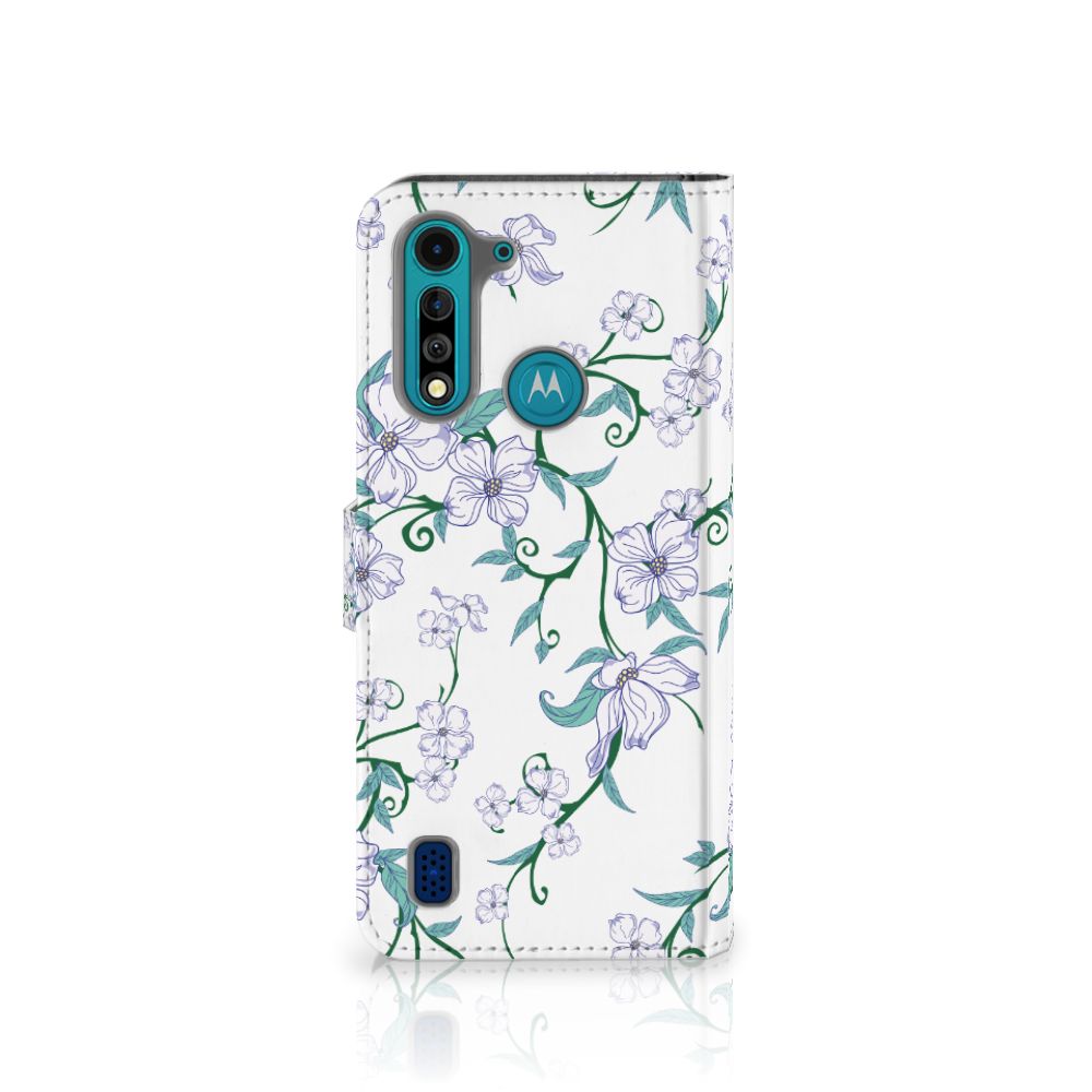 Motorola G8 Power Lite Uniek Hoesje Blossom White