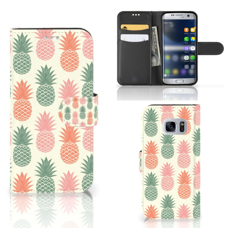 Samsung Galaxy S7 Book Cover Ananas