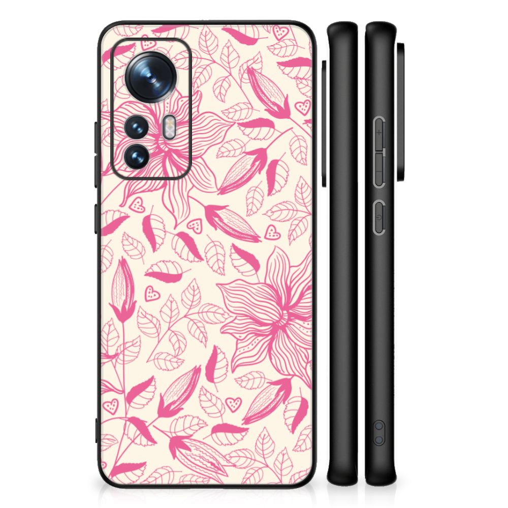 Xiaomi 12 | 12X Bloemen Hoesje Pink Flowers B2C Telecom