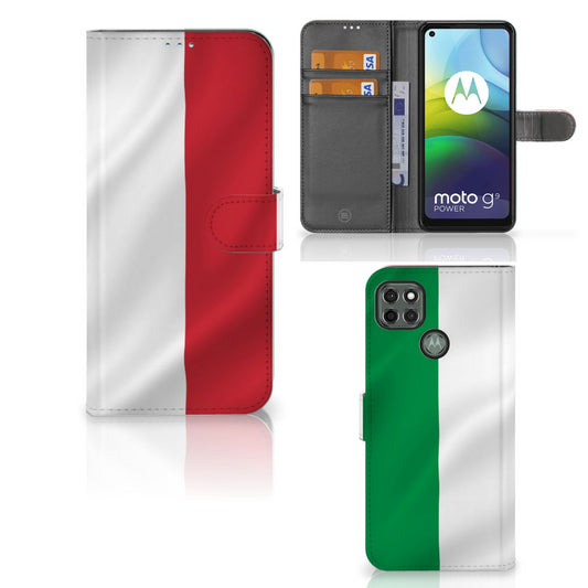 Motorola Moto G9 Power Bookstyle Case Italië