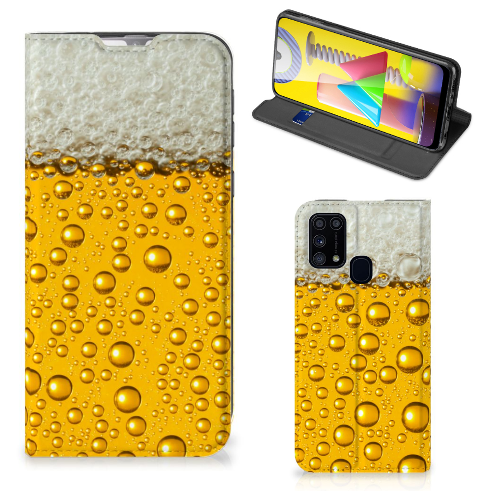 Samsung Galaxy M31 Flip Style Cover Bier - B2C Telecom