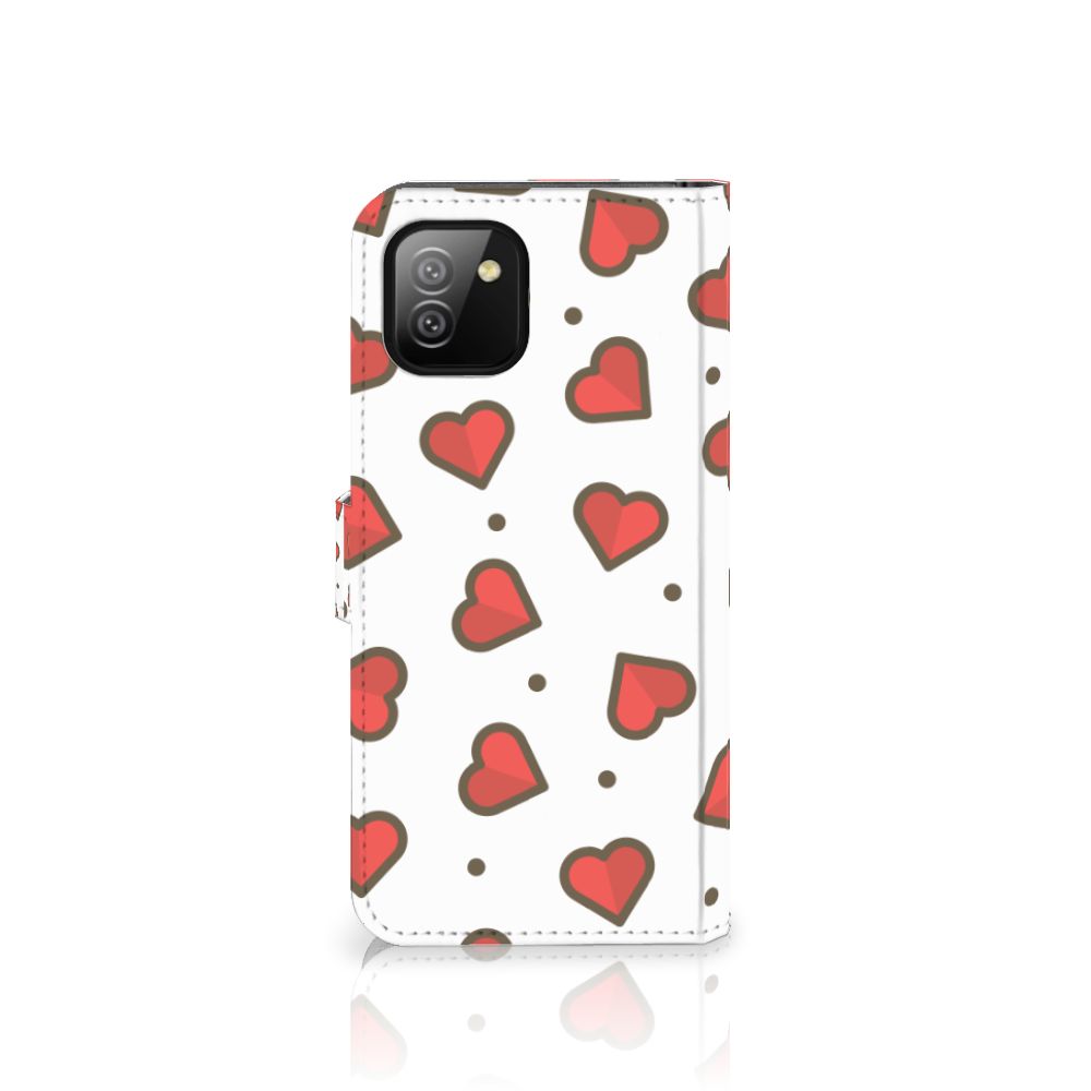 Samsung Galaxy A03 Telefoon Hoesje Hearts