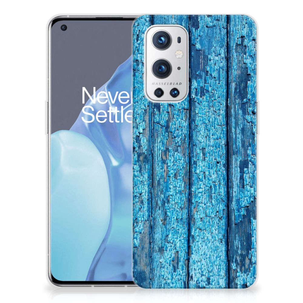 OnePlus 9 Pro Bumper Hoesje Wood Blue