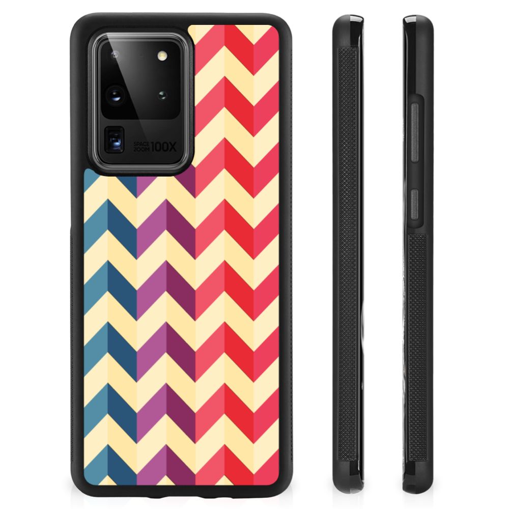 Samsung Galaxy S20 Ultra Bumper Case Zigzag Multi Color B2C Telecom