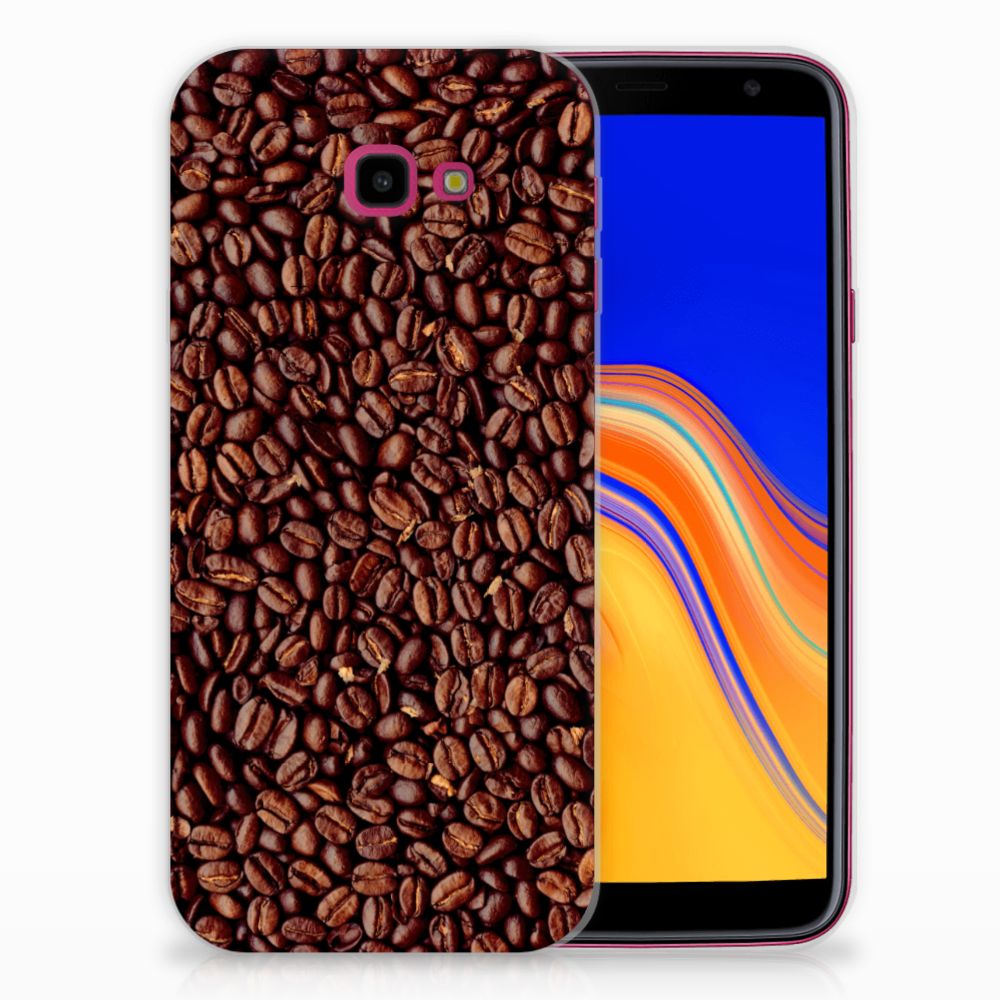 Samsung Galaxy J4 Plus (2018) Siliconen Case Koffiebonen