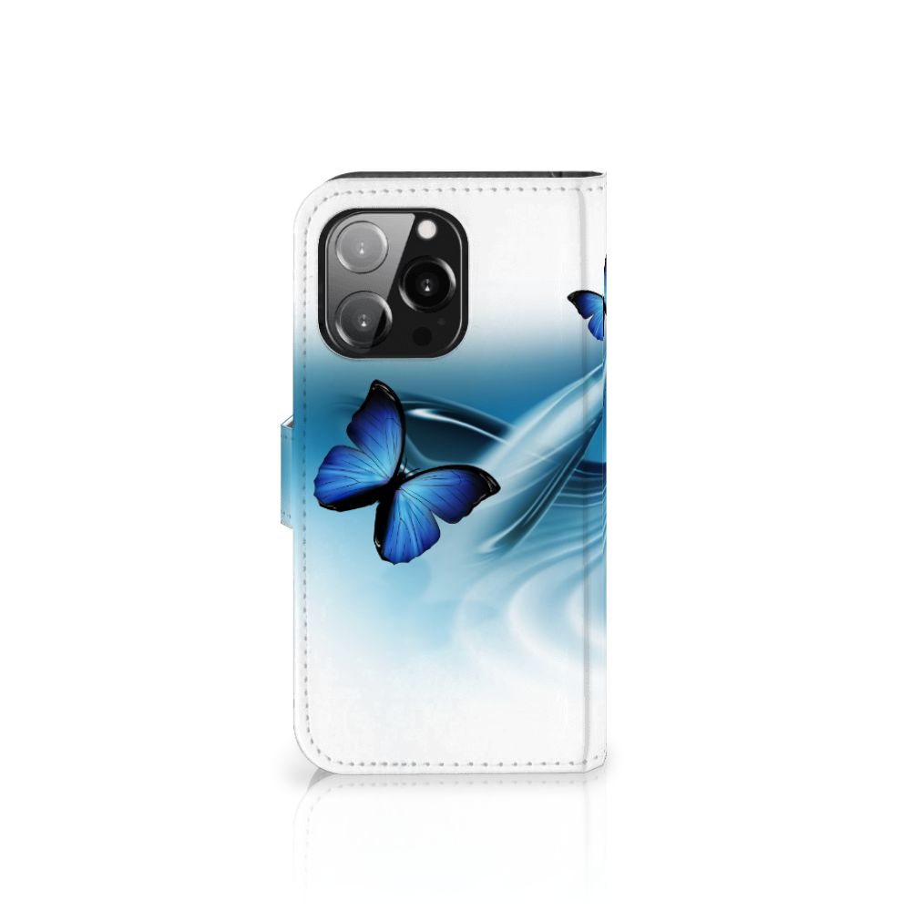 iPhone 13 Pro Telefoonhoesje met Pasjes Vlinders
