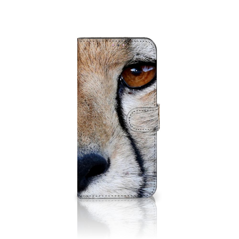 Xiaomi Redmi Note 11 Pro 5G/4G Telefoonhoesje met Pasjes Cheetah met close-up van een cheeta oog.