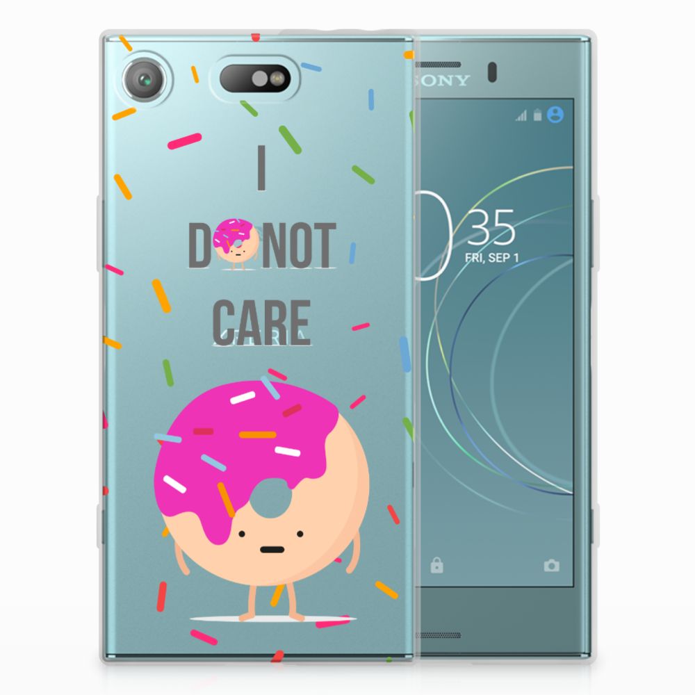 Sony Xperia XZ1 Compact Siliconen Case Donut Roze