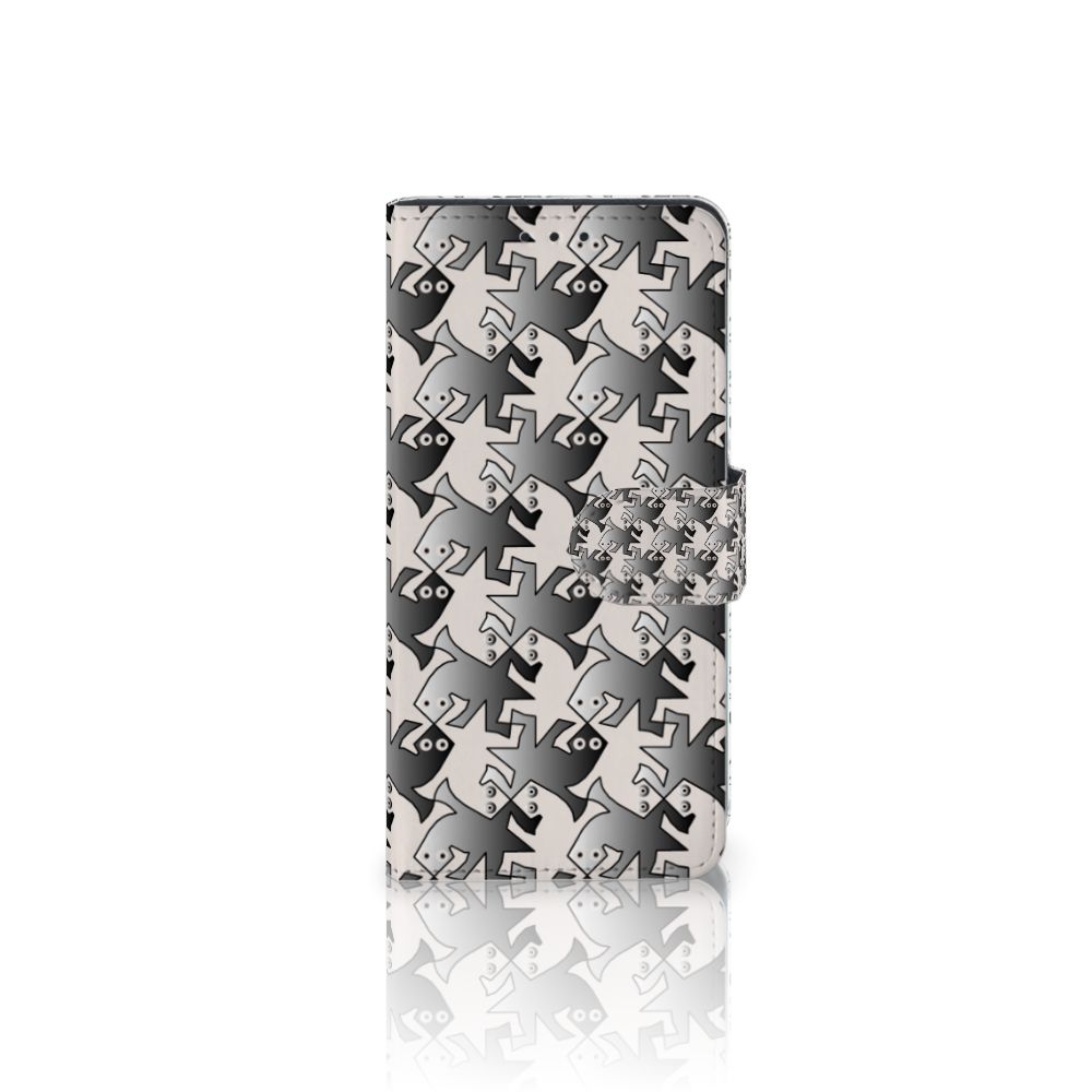Huawei P40 Telefoonhoesje met Pasjes Salamander Grey
