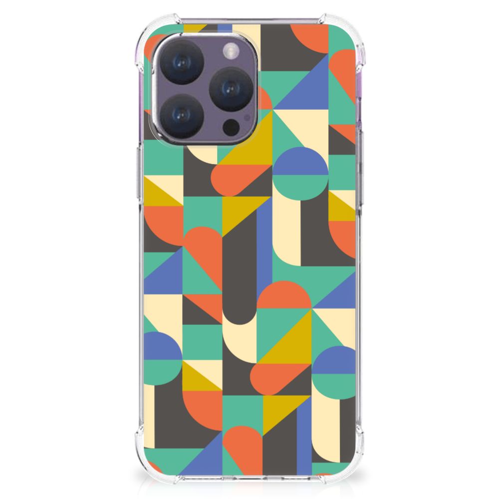 iPhone 15 Pro Max Doorzichtige Silicone Hoesje Funky Retro B2C Telecom