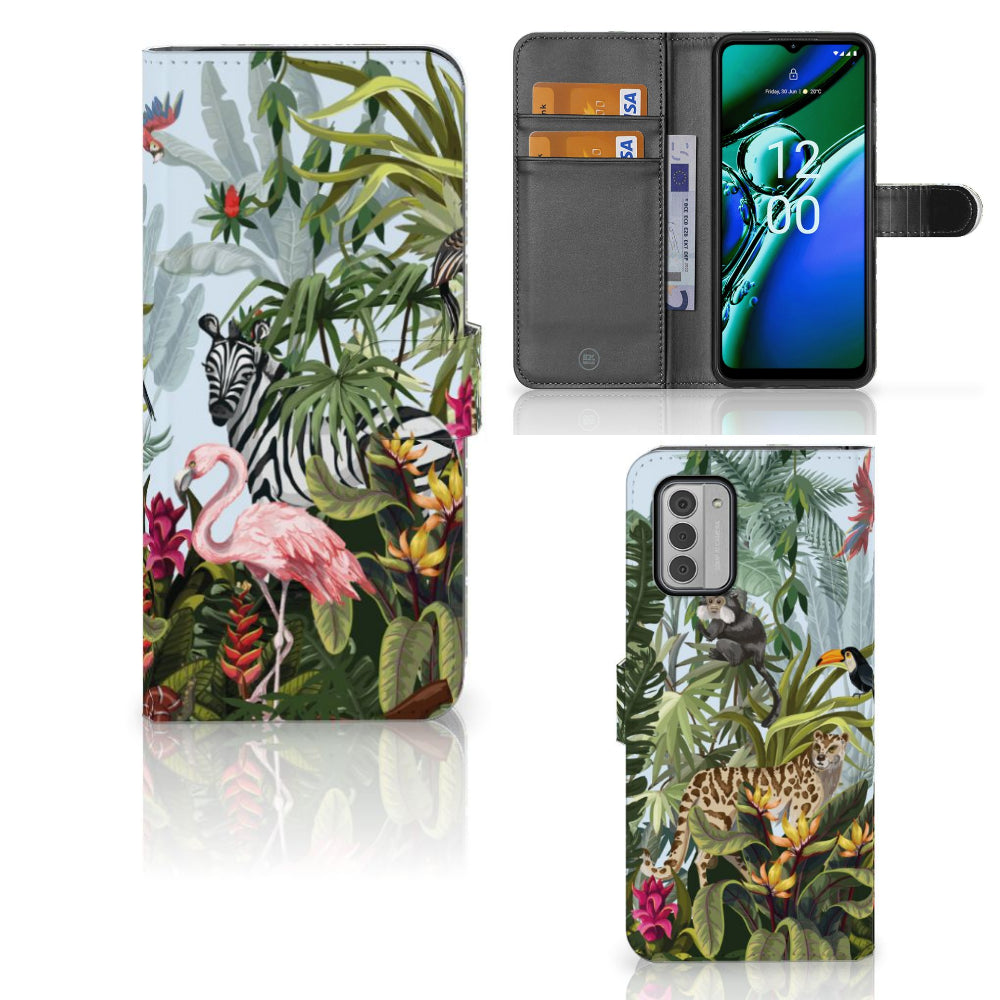 Telefoonhoesje met Pasjes voor Nokia G42 Jungle