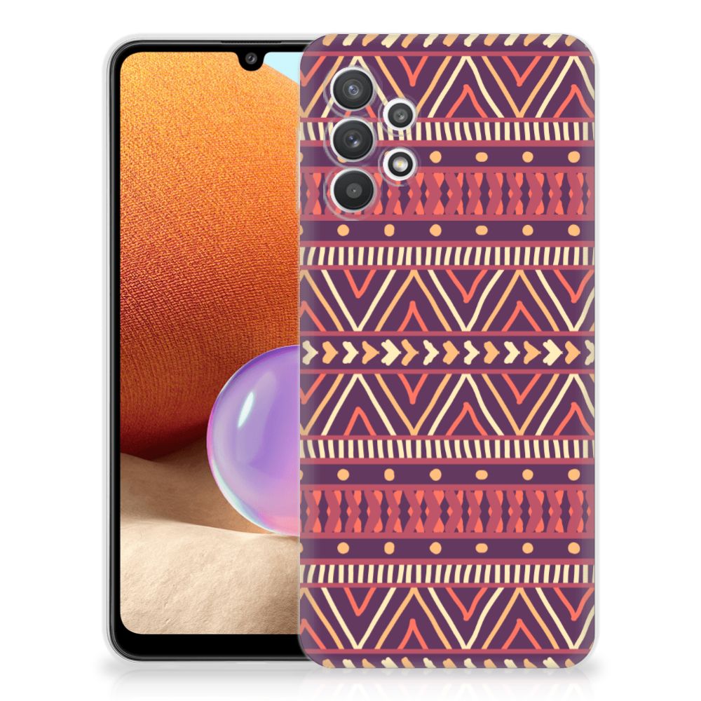 Samsung Galaxy A32 4G | A32 5G Enterprise Editie TPU bumper Aztec Paars