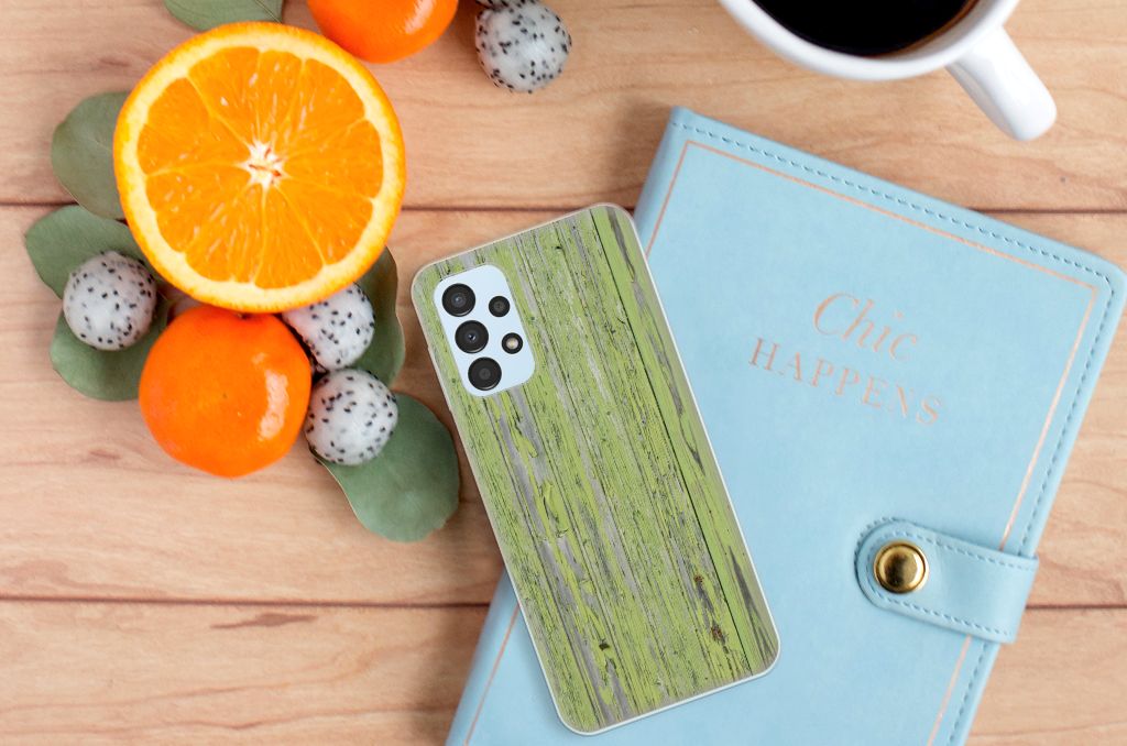 Samsung Galaxy A13 4G Bumper Hoesje Green Wood B2C Telecom