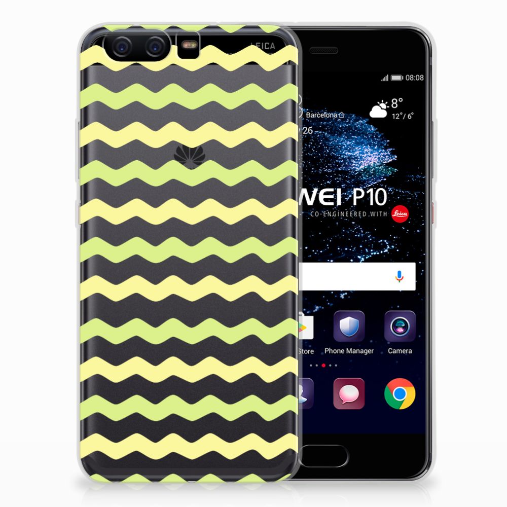 Huawei P10 TPU bumper Waves Yellow