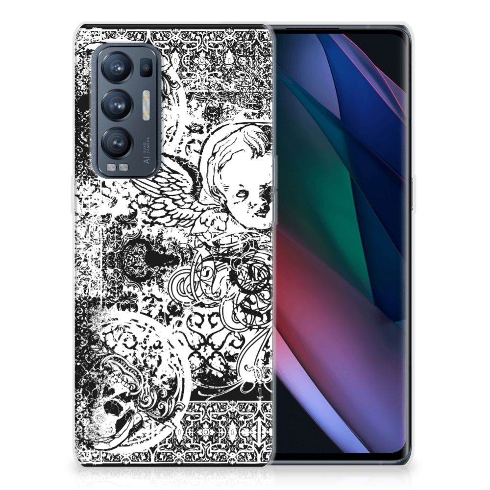 Silicone Back Case OPPO Find X3 Neo Skulls Angel B2C Telecom