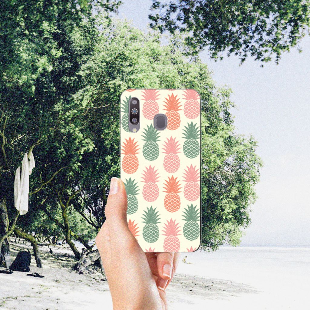 Samsung Galaxy M30 Siliconen Case Ananas