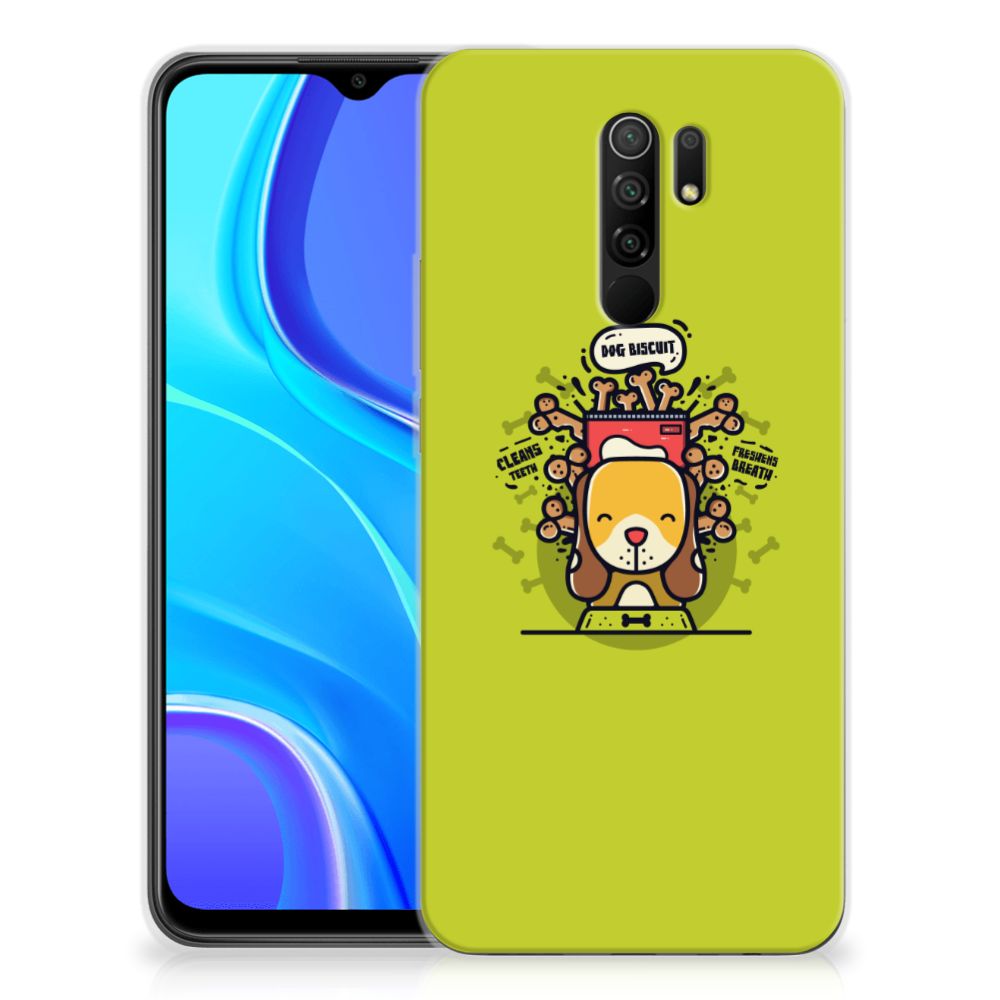 Xiaomi Redmi 9 Telefoonhoesje met Naam Doggy Biscuit B2C Telecom