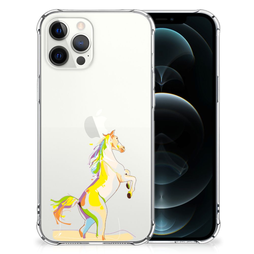 iPhone 12 Pro Max Stevig Bumper Hoesje Horse Color B2C Telecom