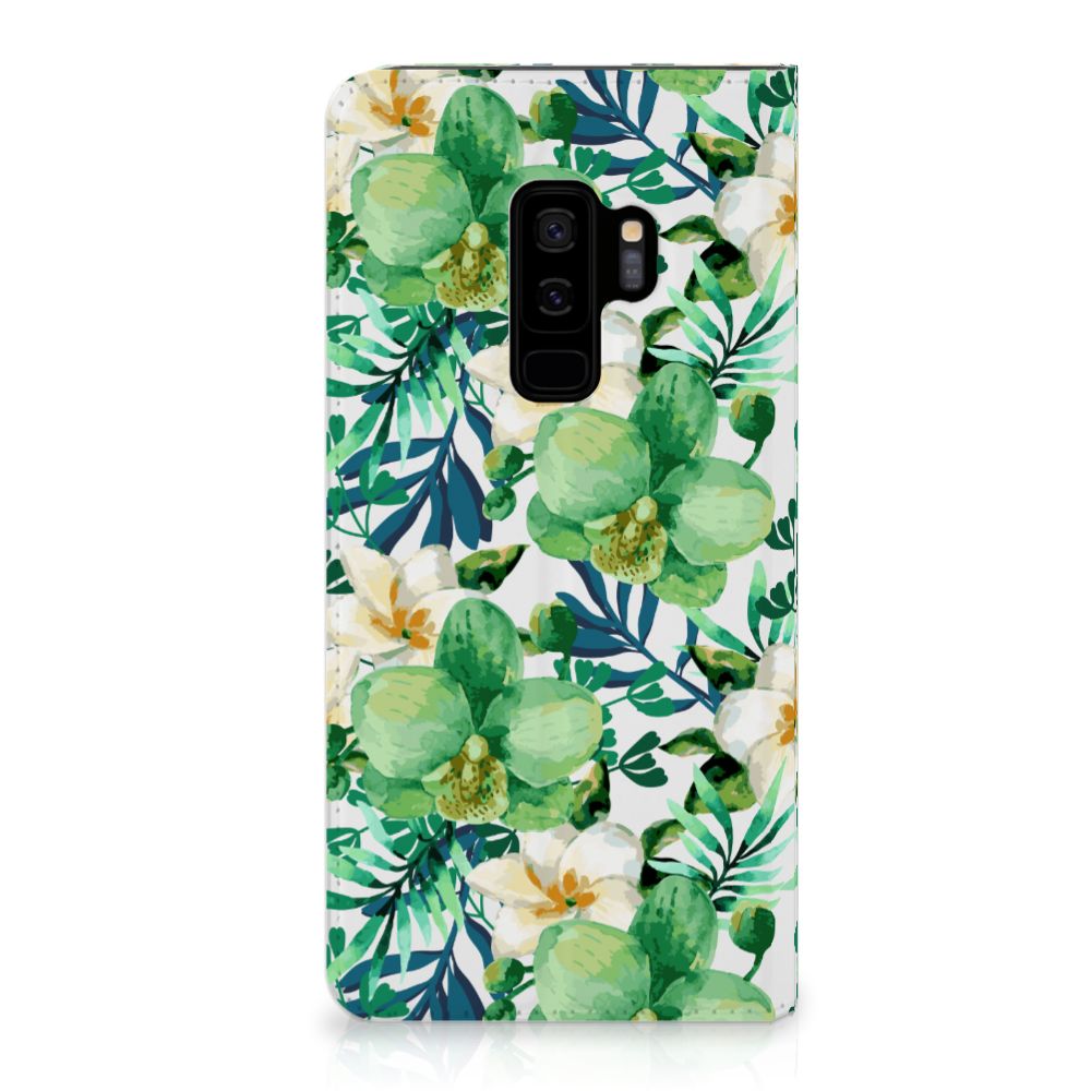 Samsung Galaxy S9 Plus Smart Cover Orchidee Groen
