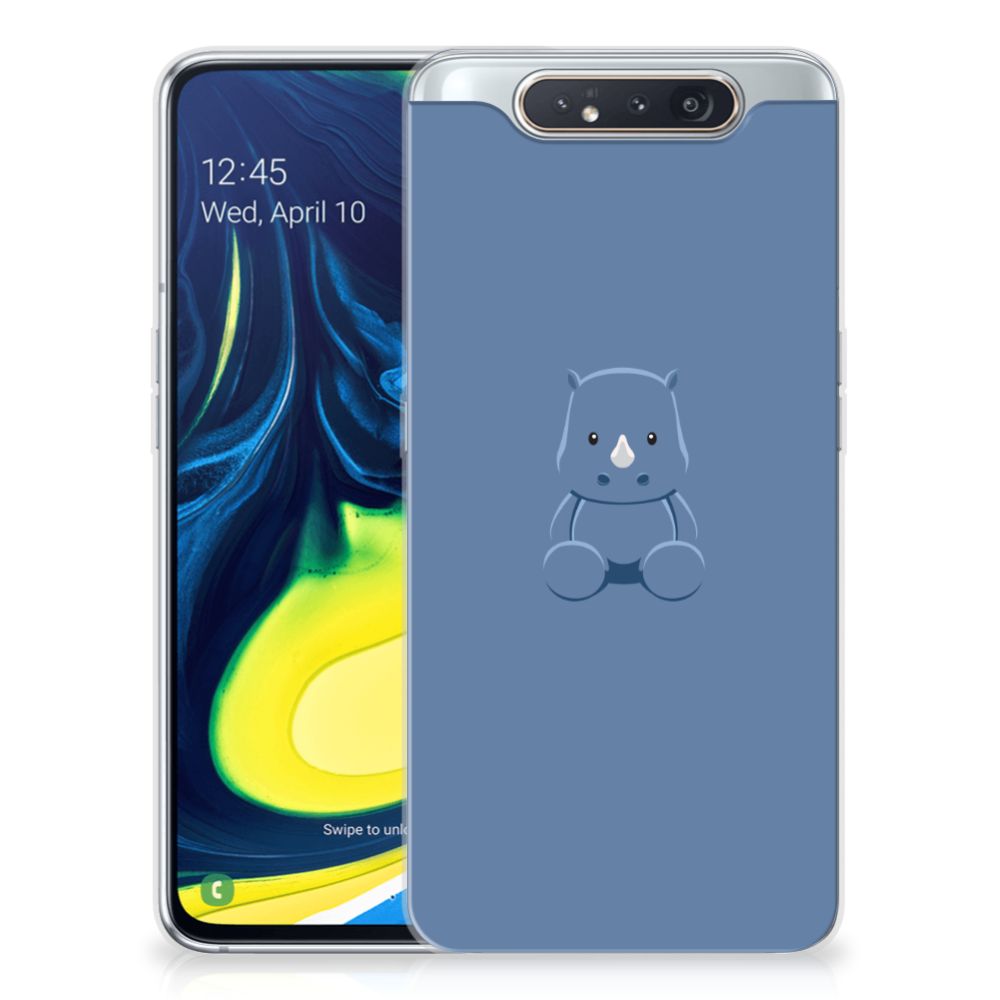 Samsung Galaxy A80 Telefoonhoesje met Naam Baby Rhino