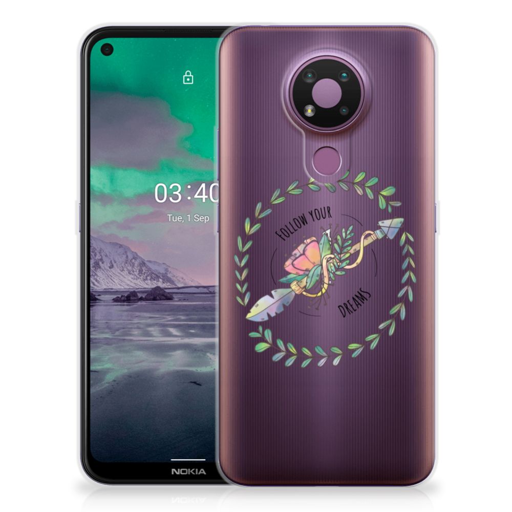 Nokia 3.4 Telefoonhoesje met Naam Boho Dreams B2C Telecom