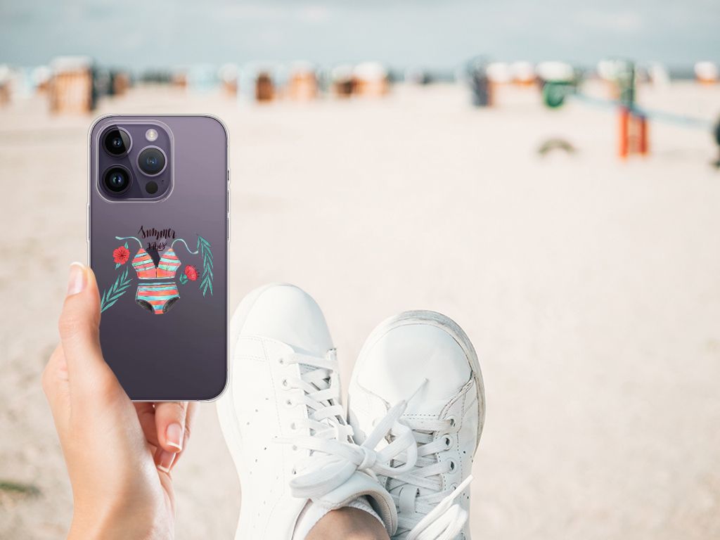 Apple iPhone 14 Pro Telefoonhoesje met Naam Boho Summer B2C Telecom