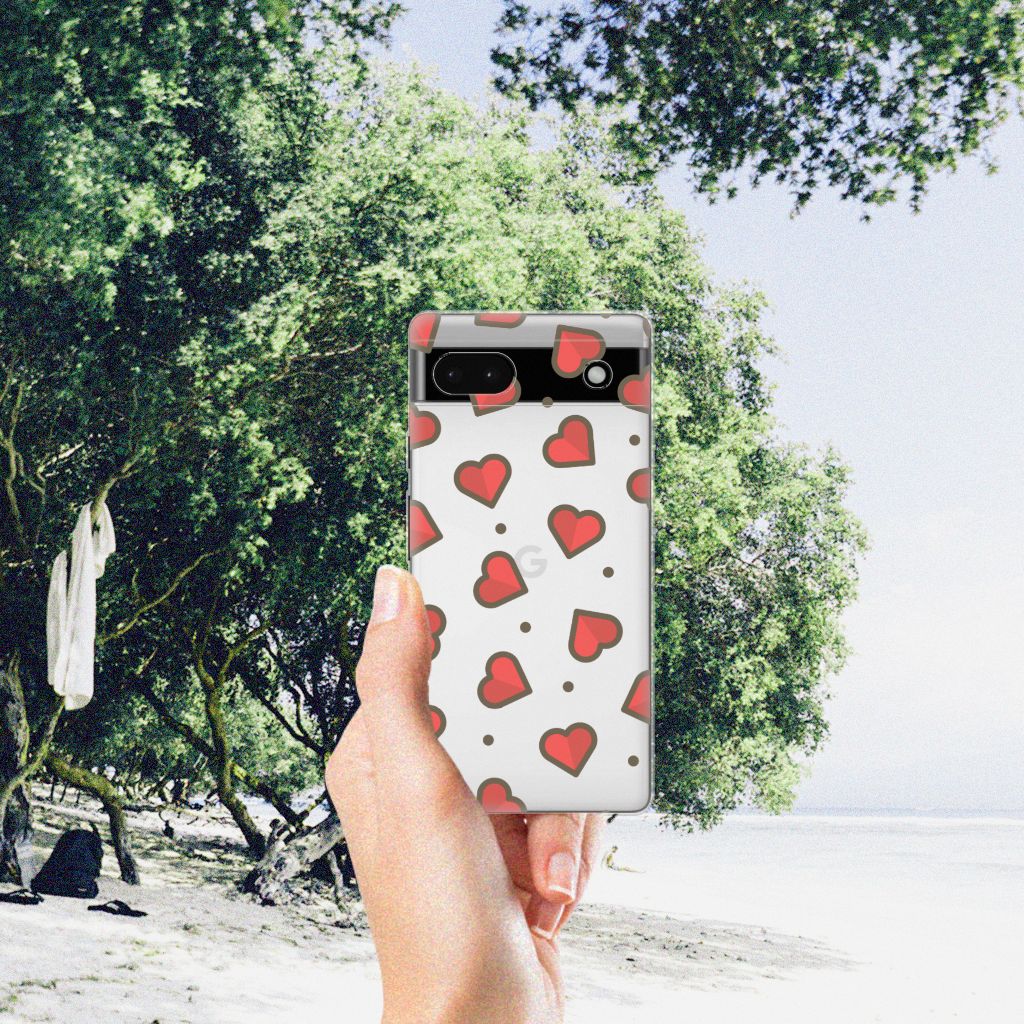 Google Pixel 6A TPU bumper Hearts B2C Telecom