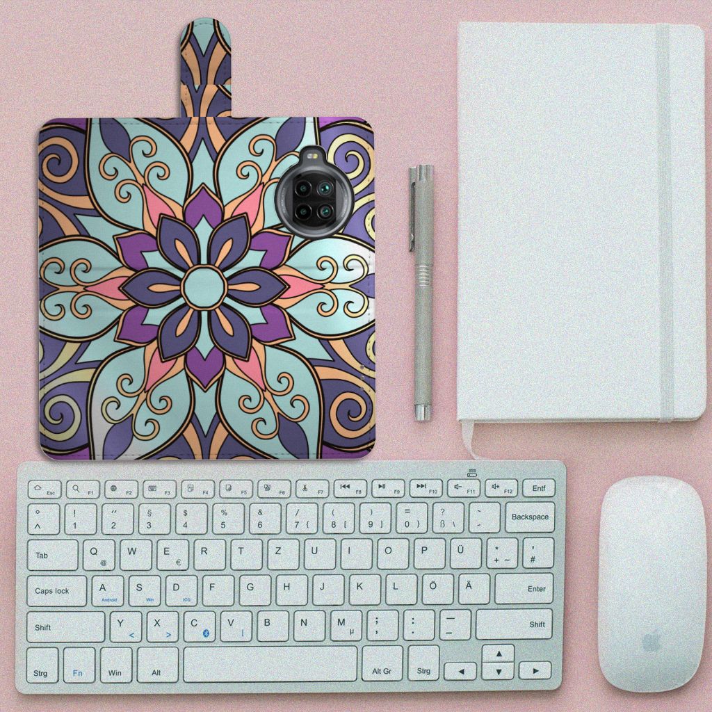 Xiaomi Mi 10T Lite Hoesje Purple Flower