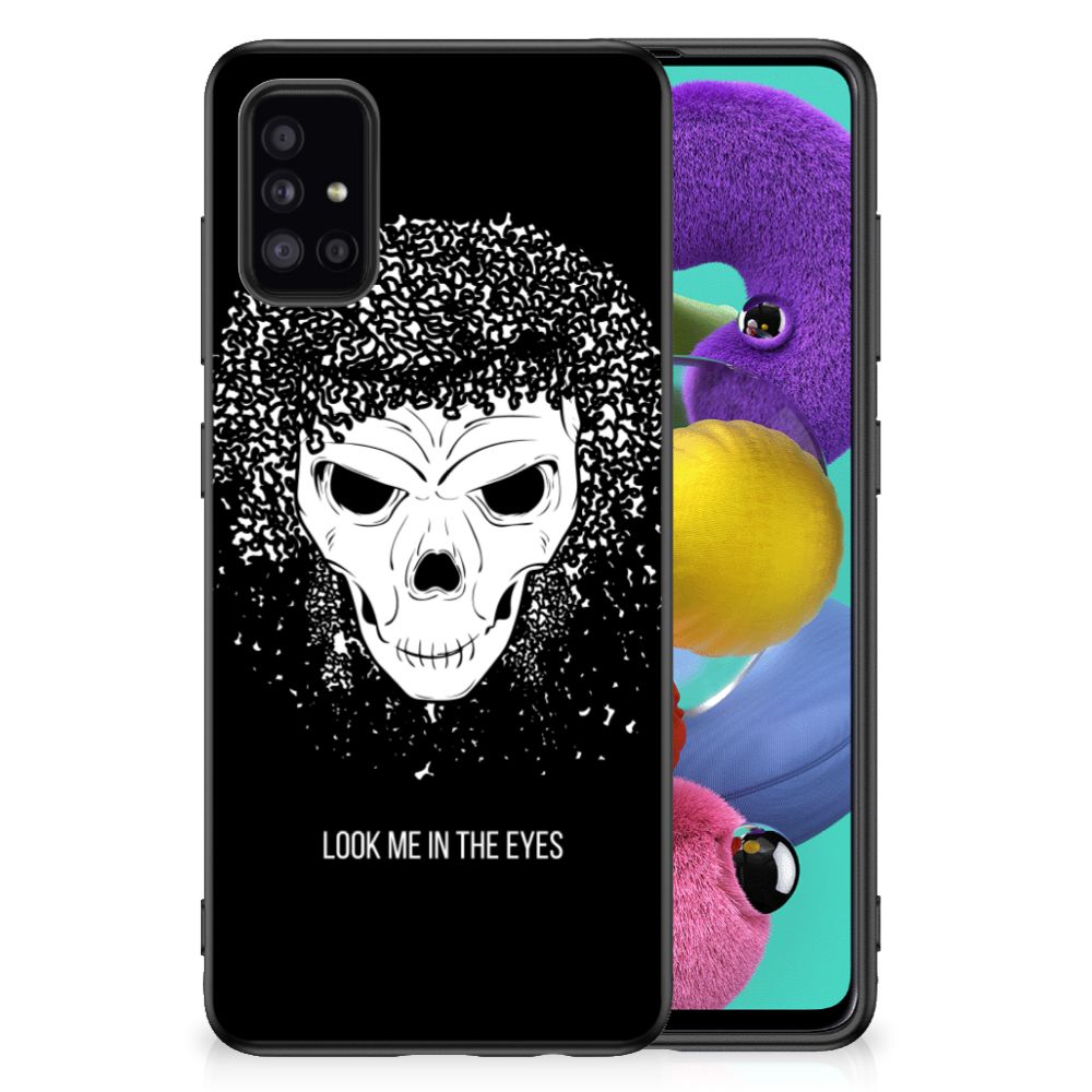 Mobiel Case Samsung Galaxy A51 Skull Hair