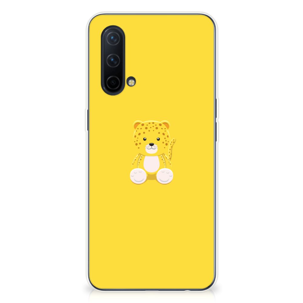 OnePlus Nord CE 5G Telefoonhoesje met Naam Baby Leopard B2C Telecom