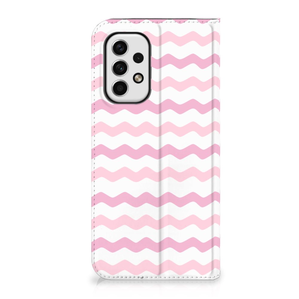 Samsung Galaxy A23 Hoesje met Magneet Waves Roze - B2C Telecom