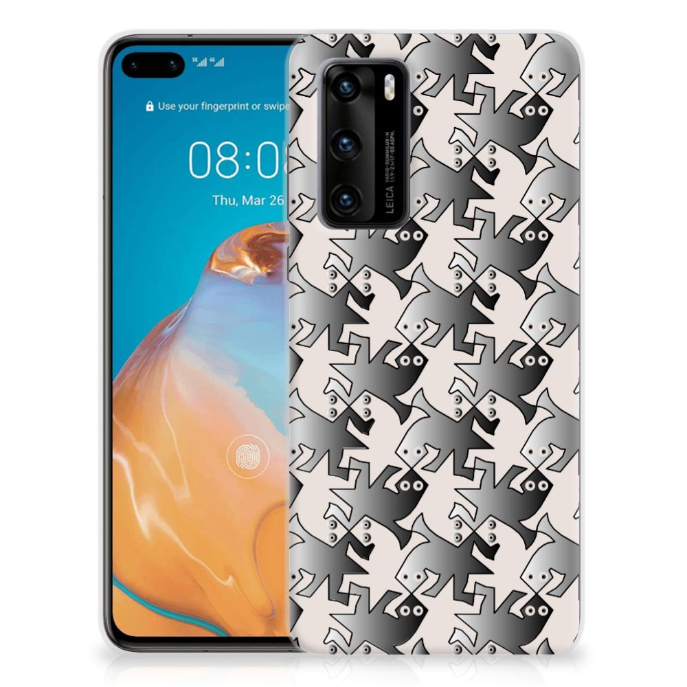 Huawei P40 TPU Hoesje Salamander Grey B2C Telecom