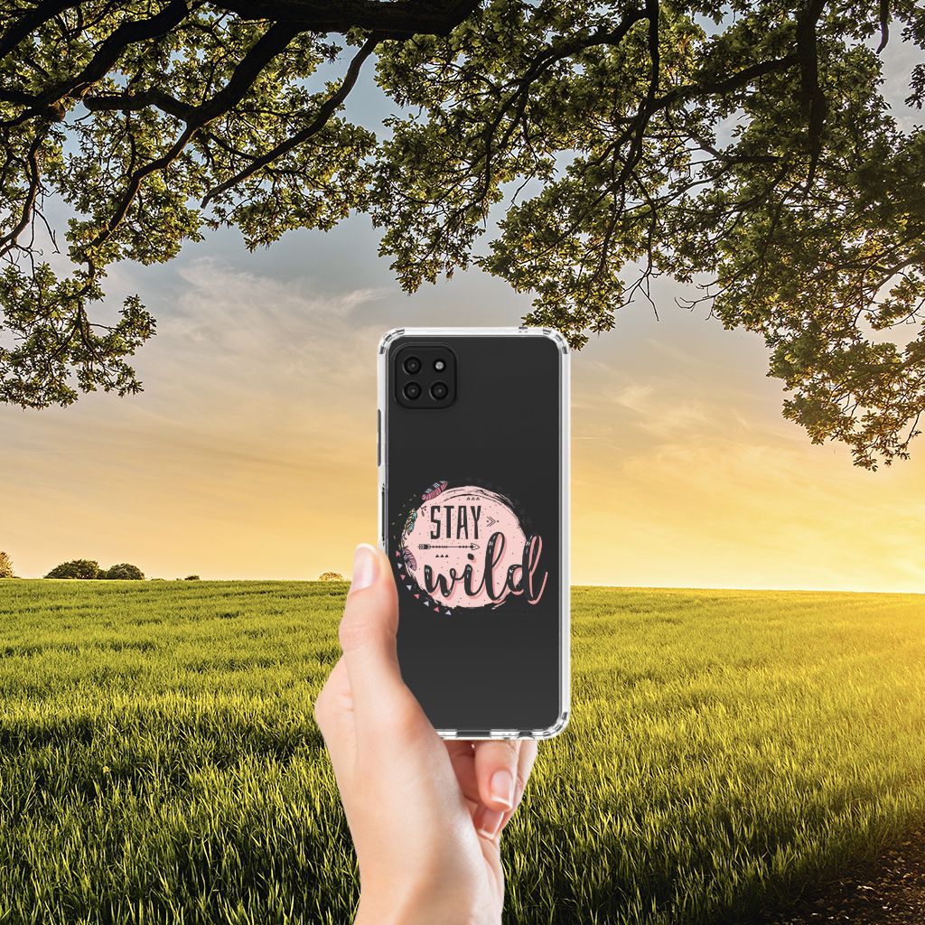 Samsung Galaxy A22 5G Stevig Bumper Hoesje Boho Stay Wild B2C Telecom